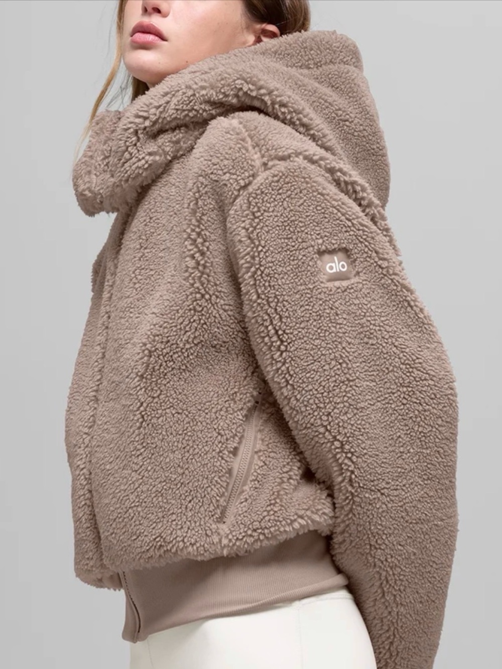 ALO Sherpa Hooded Puffer Jacket